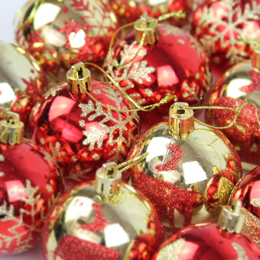 Christmas Ball 16 Barrel Colored Drawing Ball Christmas Decoration Package Light Electroplating Christmas Ball Christmas Ball 16 Barrel Colored Drawing Ball Christmas Decoration Package Light Electroplating Christmas Ball