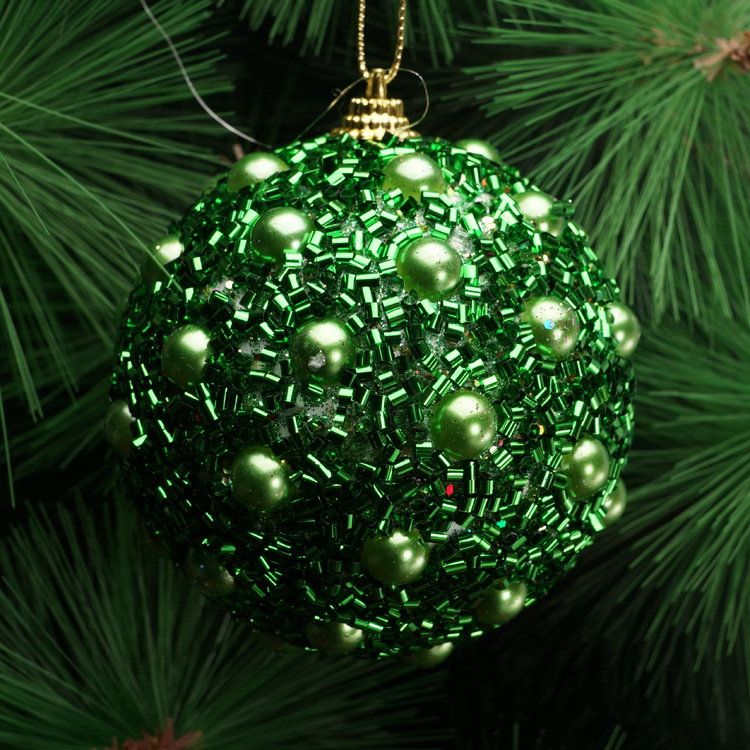 Decorations Foam Christmas Ball Pearl Gold Pink Christmas Ball Pompons Christmas Tree Pendant Holiday Arrangement