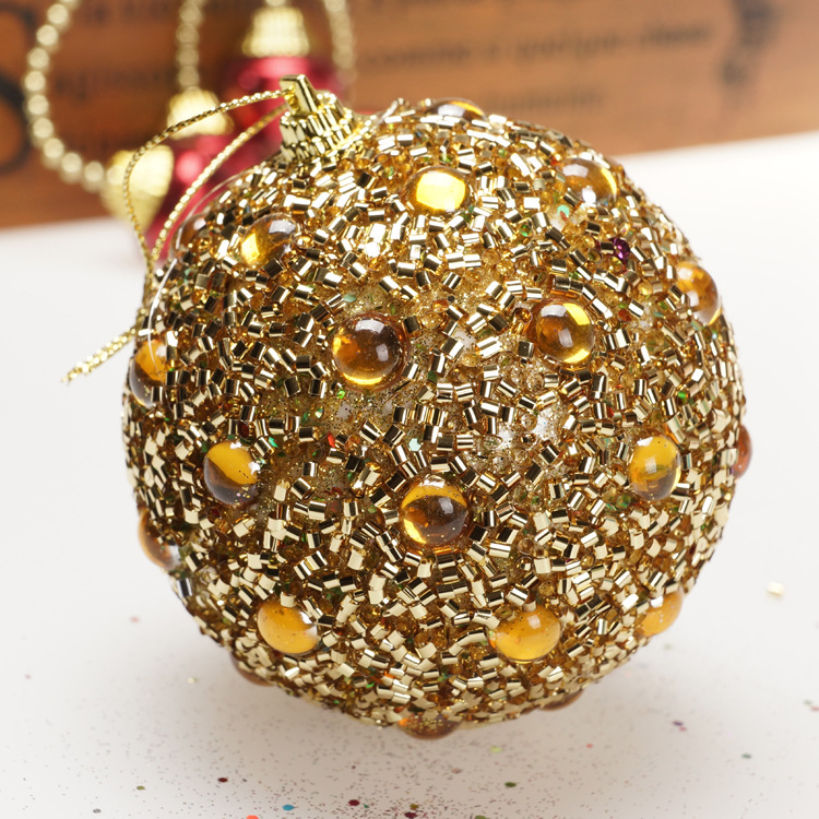 Decorations Foam Christmas Ball Pearl Gold Pink Christmas Ball Pompons Christmas Tree Pendant Holiday Arrangement Decorations Foam Christmas Ball Pearl Gold Pink Christmas Ball Pompons Christmas Tree Pendant Holiday Arrangement
