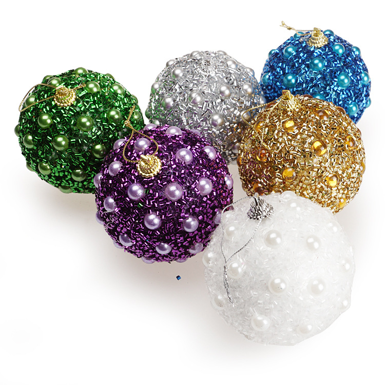 Decorations Foam Christmas Ball Pearl Gold Pink Christmas Ball Pompons Christmas Tree Pendant Holiday Arrangement Decorations Foam Christmas Ball Pearl Gold Pink Christmas Ball Pompons Christmas Tree Pendant Holiday Arrangement