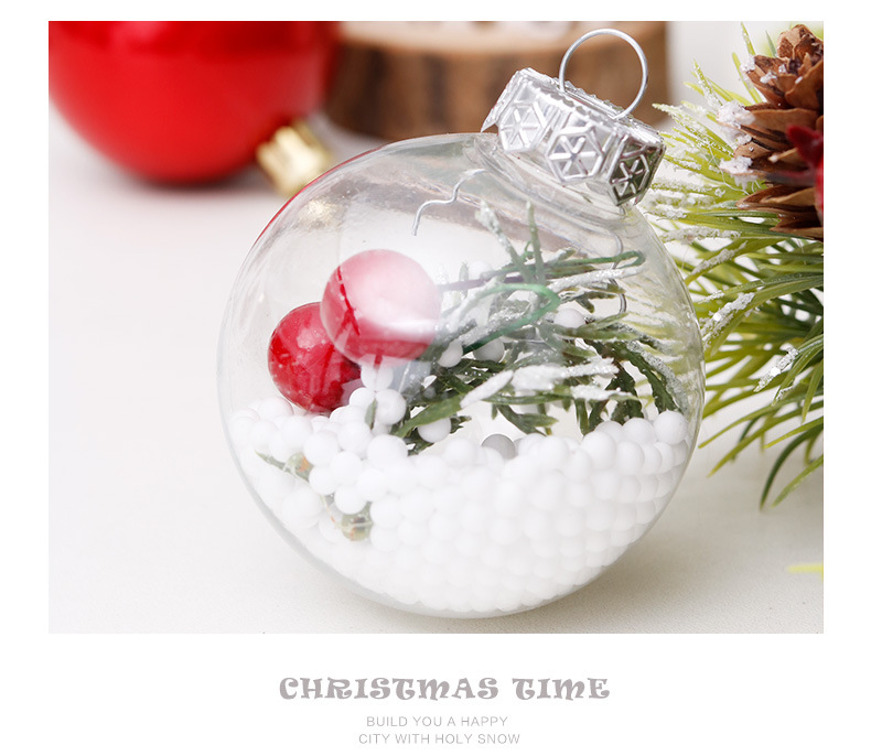 CrossBorder Hot Christmas Decorations 6cm30PCs Transparent Ball Christmas Ball Set Christmas Tree Pendant CrossBorder Hot Christmas Decorations 6cm30PCs Transparent Ball Christmas Ball Set Christmas Tree Pendant