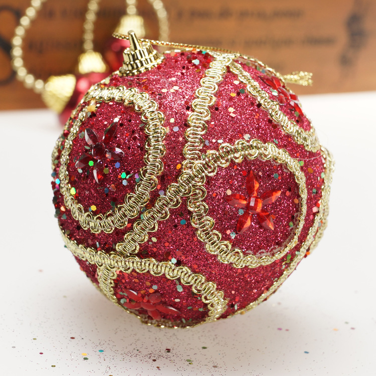 New Diamond-Mounted St. Christmas 8cm Foam Christmas Ball Christmas Tree Pendant Christmas Decorations Christmas Pendant New Diamond-Mounted St. Christmas 8cm Foam Christmas Ball Christmas Tree Pendant Christmas Decorations Christmas Pendant
