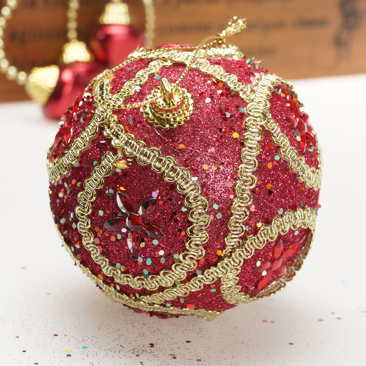 New Diamond-Mounted St. Christmas 8cm Foam Christmas Ball Christmas Tree Pendant Christmas Decorations Christmas Pendant New Diamond-Mounted St. Christmas 8cm Foam Christmas Ball Christmas Tree Pendant Christmas Decorations Christmas Pendant