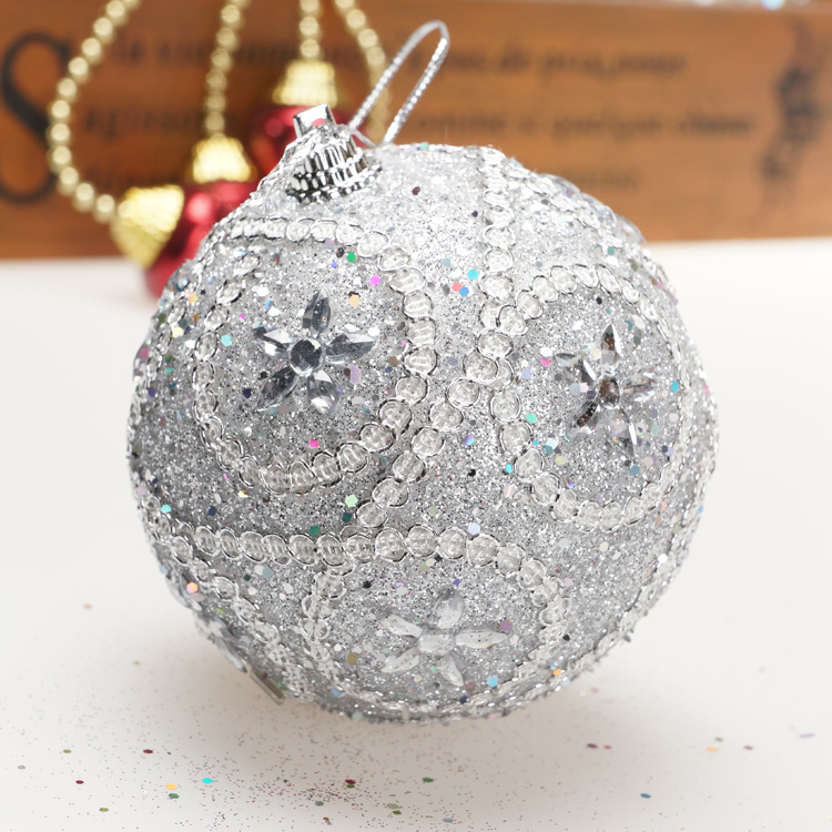 New Diamond-Mounted St. Christmas 8cm Foam Christmas Ball Christmas Tree Pendant Christmas Decorations Christmas Pendant New Diamond-Mounted St. Christmas 8cm Foam Christmas Ball Christmas Tree Pendant Christmas Decorations Christmas Pendant