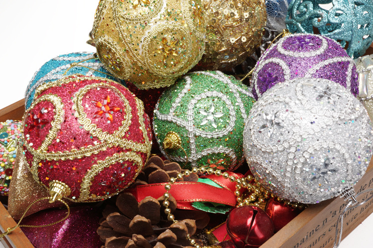 New Diamond-Mounted St. Christmas 8cm Foam Christmas Ball Christmas Tree Pendant Christmas Decorations Christmas Pendant New Diamond-Mounted St. Christmas 8cm Foam Christmas Ball Christmas Tree Pendant Christmas Decorations Christmas Pendant