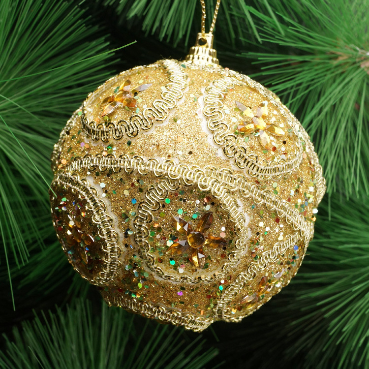 New Diamond-Mounted St. Christmas 8cm Foam Christmas Ball Christmas Tree Pendant Christmas Decorations Christmas Pendant New Diamond-Mounted St. Christmas 8cm Foam Christmas Ball Christmas Tree Pendant Christmas Decorations Christmas Pendant