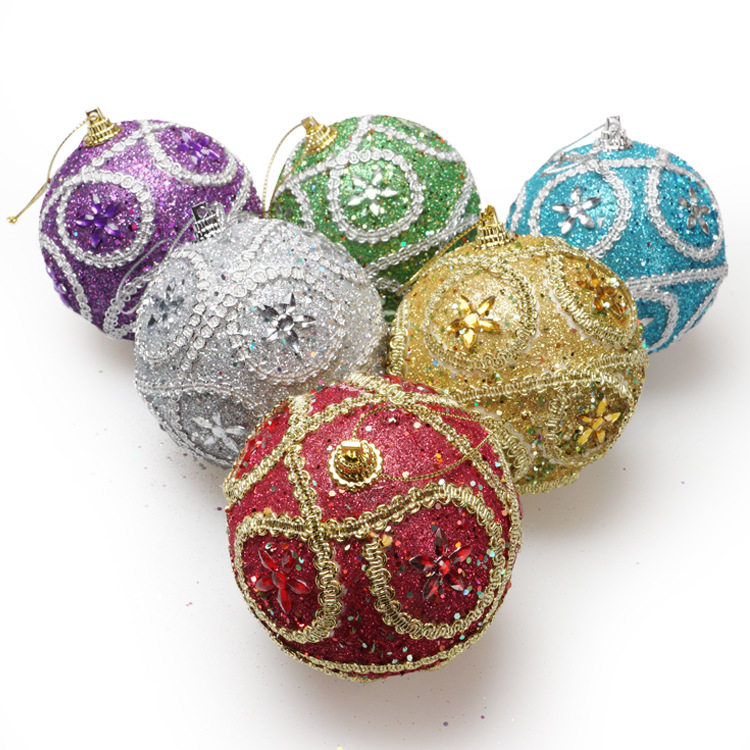 New Diamond-Mounted St. Christmas 8cm Foam Christmas Ball Christmas Tree Pendant Christmas Decorations Christmas Pendant New Diamond-Mounted St. Christmas 8cm Foam Christmas Ball Christmas Tree Pendant Christmas Decorations Christmas Pendant