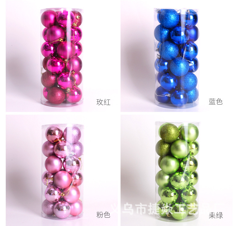 Bucket Christmas Ball Electroplated Plastic Christmas Ball Christmas Tree Pendant Christmas Decorations for 3468cm24 Bucket Christmas Ball Electroplated Plastic Christmas Ball Christmas Tree Pendant Christmas Decorations for 3468cm24