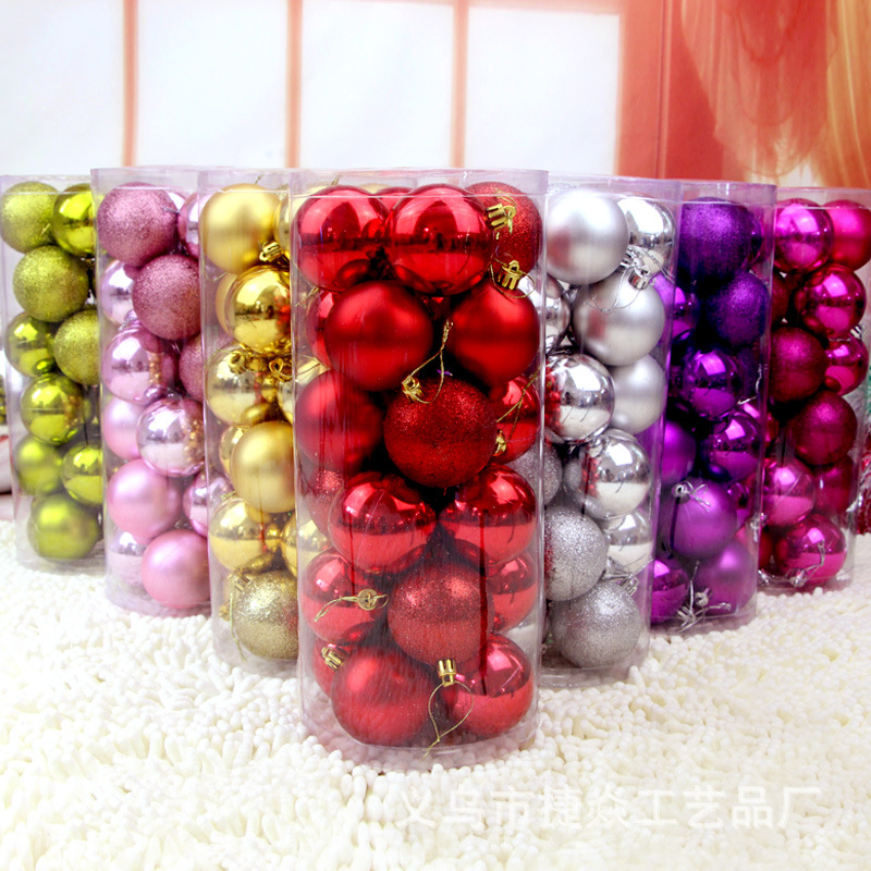 Bucket Christmas Ball Electroplated Plastic Christmas Ball Christmas Tree Pendant Christmas Decorations for 3468cm24 Bucket Christmas Ball Electroplated Plastic Christmas Ball Christmas Tree Pendant Christmas Decorations for 3468cm24