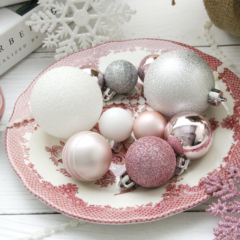 Yinghao Christmas Ball Set 24 Christmas Tree Pendant Christmas Decorations Christmas Ball Snowflake Ornaments