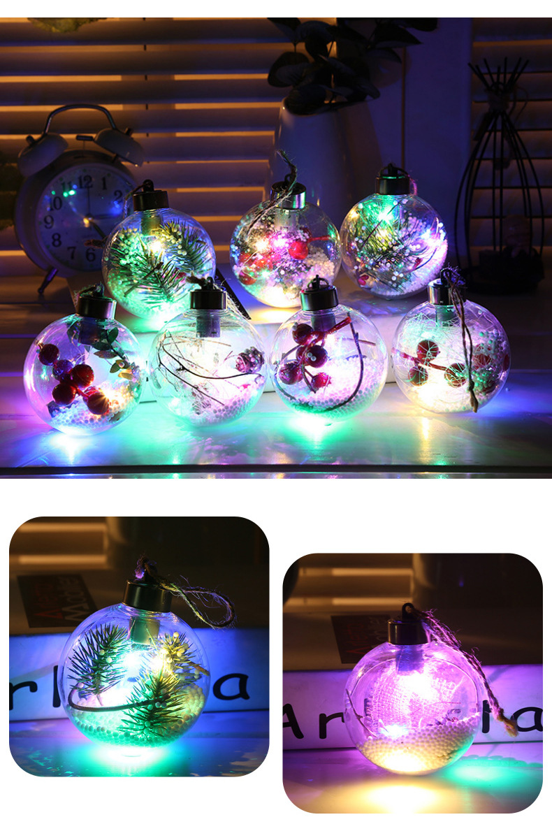 2020 New Creative Snowflake Transparent Christmas Ball Holiday Celebration Decoration LED Christmas Ball Custom 2020 New Creative Snowflake Transparent Christmas Ball Holiday Celebration Decoration LED Christmas Ball Custom