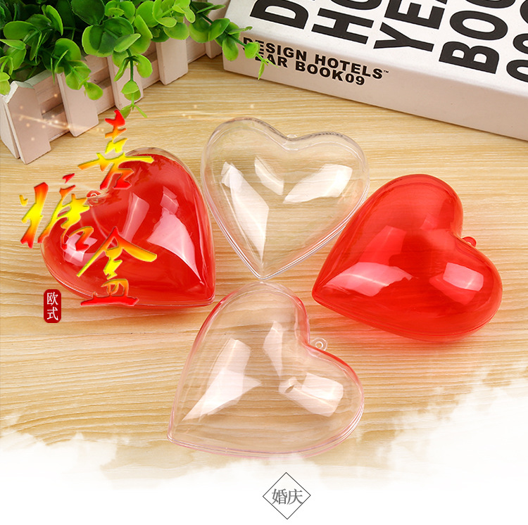 Transparent Heart-Shaped Beauty Blender Transparent Christmas Ball Hollow Ball Transparent Love Candy Box Creative Wedding Decorations Material Transparent Heart-Shaped Beauty Blender Transparent Christmas Ball Hollow Ball Transparent Love Candy Box Creative Wedding Decorations Material