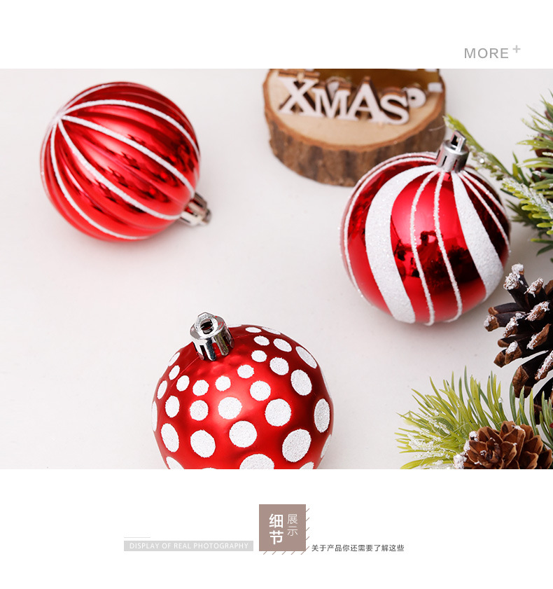 CrossBorder Christmas Decorations 6cm30PCs Shaped Painted Christmas Ball Set Christmas Tree Pendant CrossBorder Christmas Decorations 6cm30PCs Shaped Painted Christmas Ball Set Christmas Tree Pendant