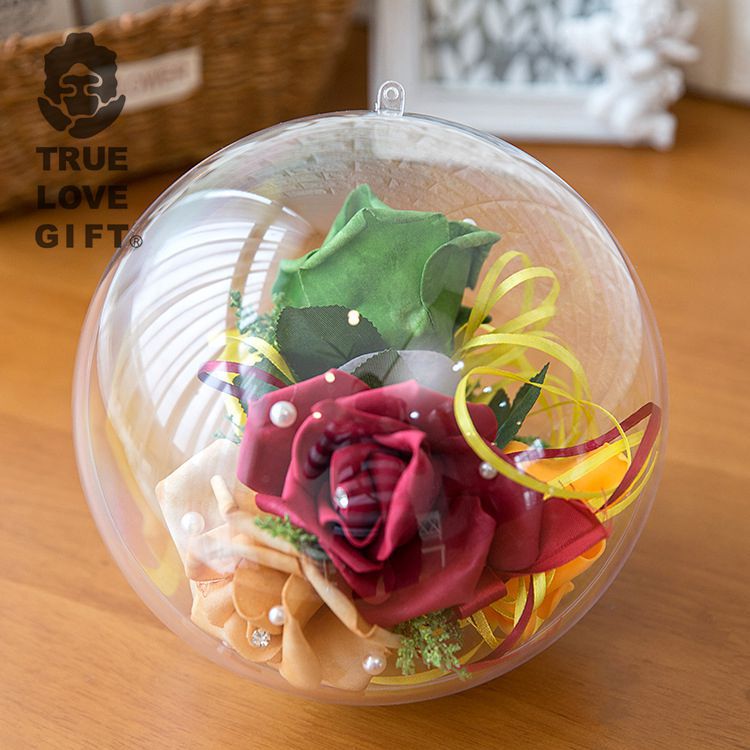 Plastic Packaging Wedding Candies Box Ball Transparent Christmas Ball Decoration DIY Acrylic Ball Pendant Spot Whole