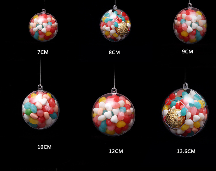 Plastic Packaging Wedding Candies Box Ball Transparent Christmas Ball Decoration DIY Acrylic Ball Pendant Spot Whole Plastic Packaging Wedding Candies Box Ball Transparent Christmas Ball Decoration DIY Acrylic Ball Pendant Spot Whole