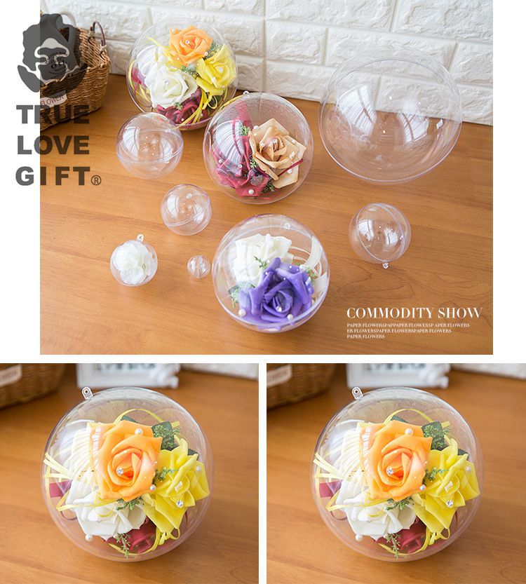 Plastic Packaging Wedding Candies Box Ball Transparent Christmas Ball Decoration DIY Acrylic Ball Pendant Spot Whole Plastic Packaging Wedding Candies Box Ball Transparent Christmas Ball Decoration DIY Acrylic Ball Pendant Spot Whole