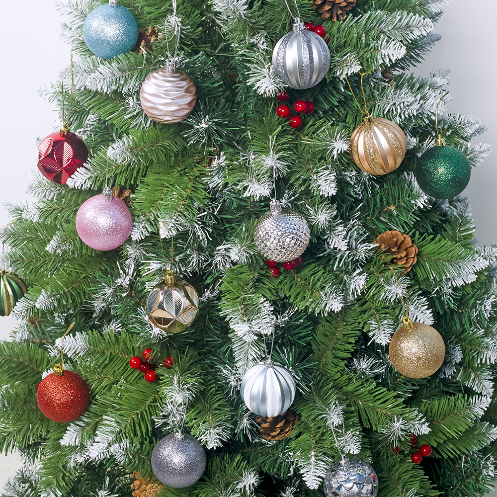 Christmas Tree Popular Pendant Christmas Supplies Gift Decoration Colorful Ball 6 CM12 Christmas ball