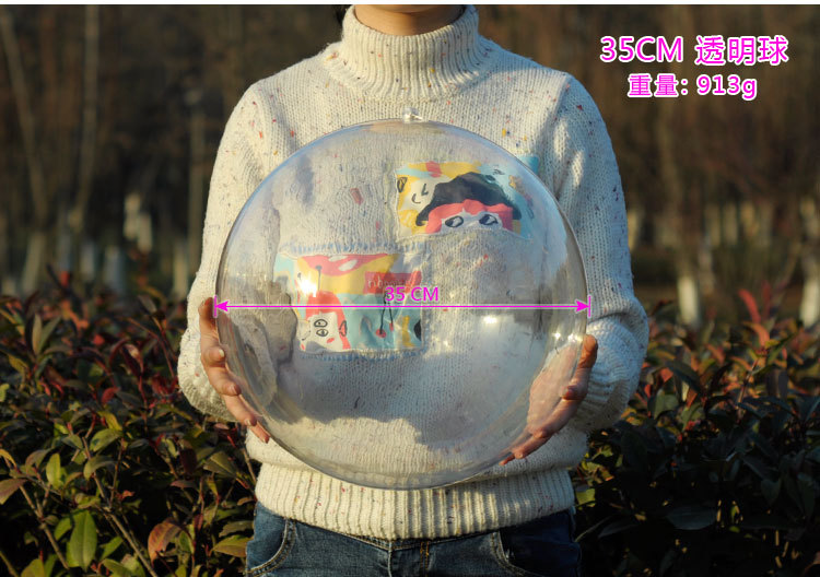 The Large size field decoration acrylic hollow ball pendant transparent crystal plastic Christmas ball customized The Large size field decoration acrylic hollow ball pendant transparent crystal plastic Christmas ball customized
