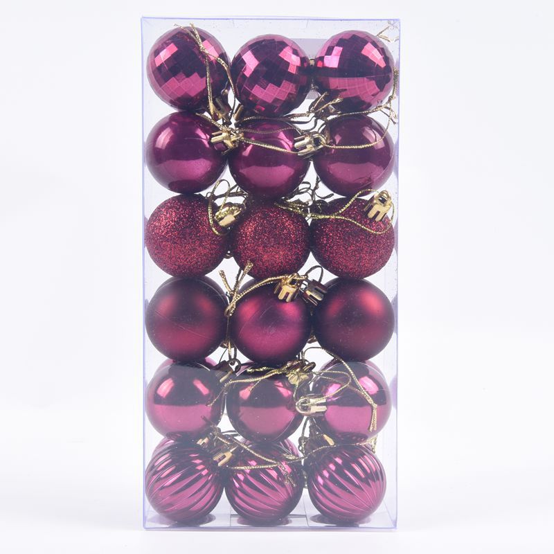 Amazon Cross-Border Hot 4 Cm36 Pack Christmas Ball Christmas Decorations Christmas Christmas ball Amazon Cross-Border Hot 4 Cm36 Pack Christmas Ball Christmas Decorations Christmas Christmas ball