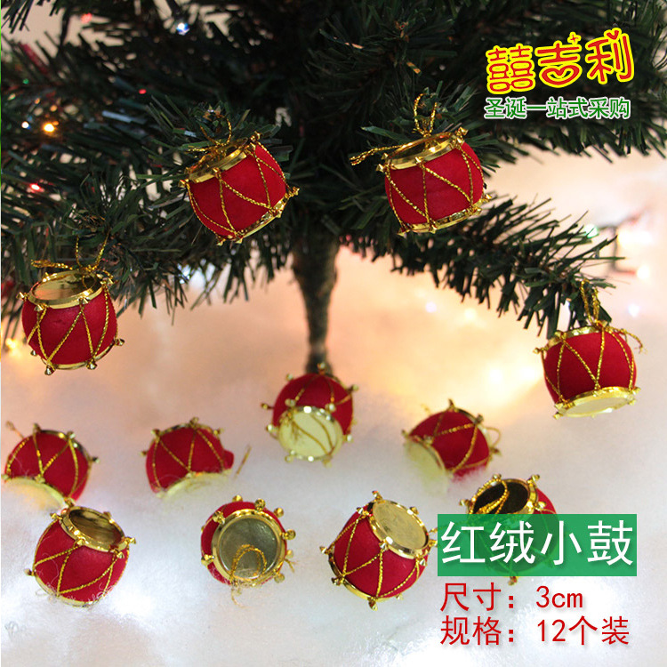 Decorations Christmas Tree Pendant Christmas Ball Snowflake Ornaments Pine Cone Little Old Man Gift Bag Drum Crutch