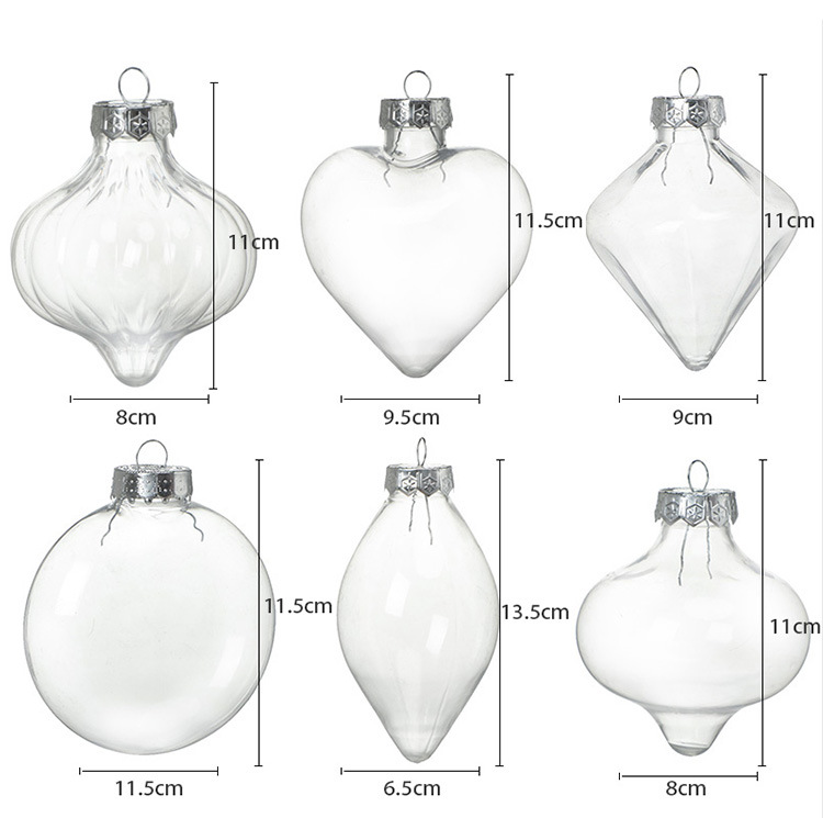 Transparent Plastic Ball Hollow Ball Christmas Decoration Pendant Pet Christmas Ball Holiday Decorative Creative Hanging Ornament Hanging Ball Transparent Plastic Ball Hollow Ball Christmas Decoration Pendant Pet Christmas Ball Holiday Decorative Creative Hanging Ornament Hanging Ball