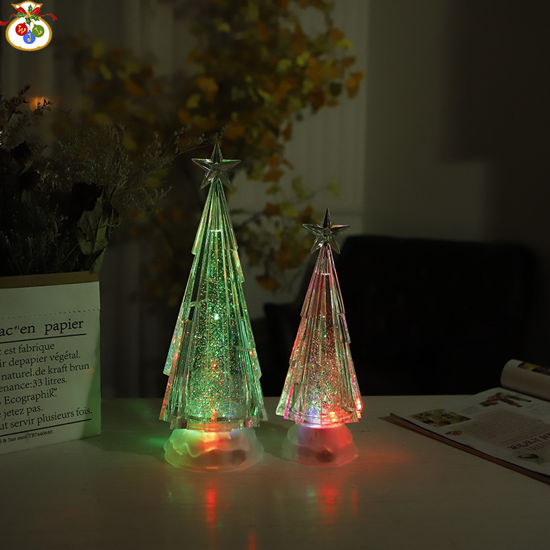 WDL-1855 Ice Water Christmas Tree Christmas Decoration Christmas Gift Christmas Craftwork USB Night Light
