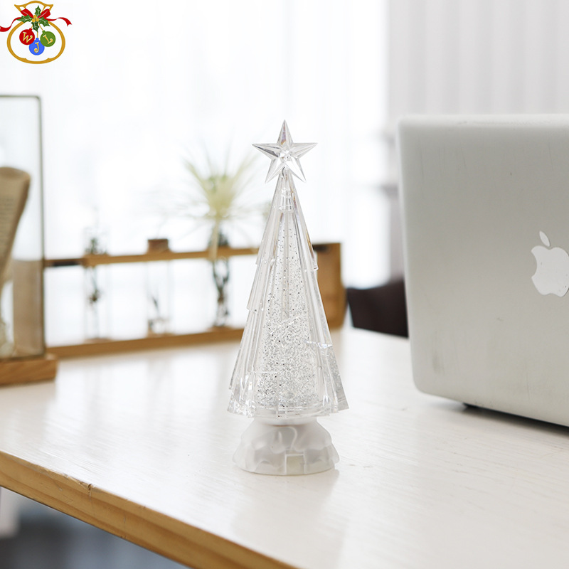 WDL-1855 Ice Water Christmas Tree Christmas Decoration Christmas Gift Christmas Craftwork USB Night Light