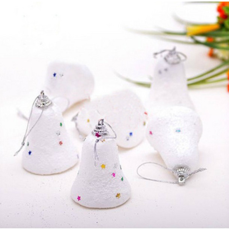 Christmas Decorations Christmas Tree Decoration Pendant Accessories Christmas Tree Snow Bell Decoration Pendant Foam Bell