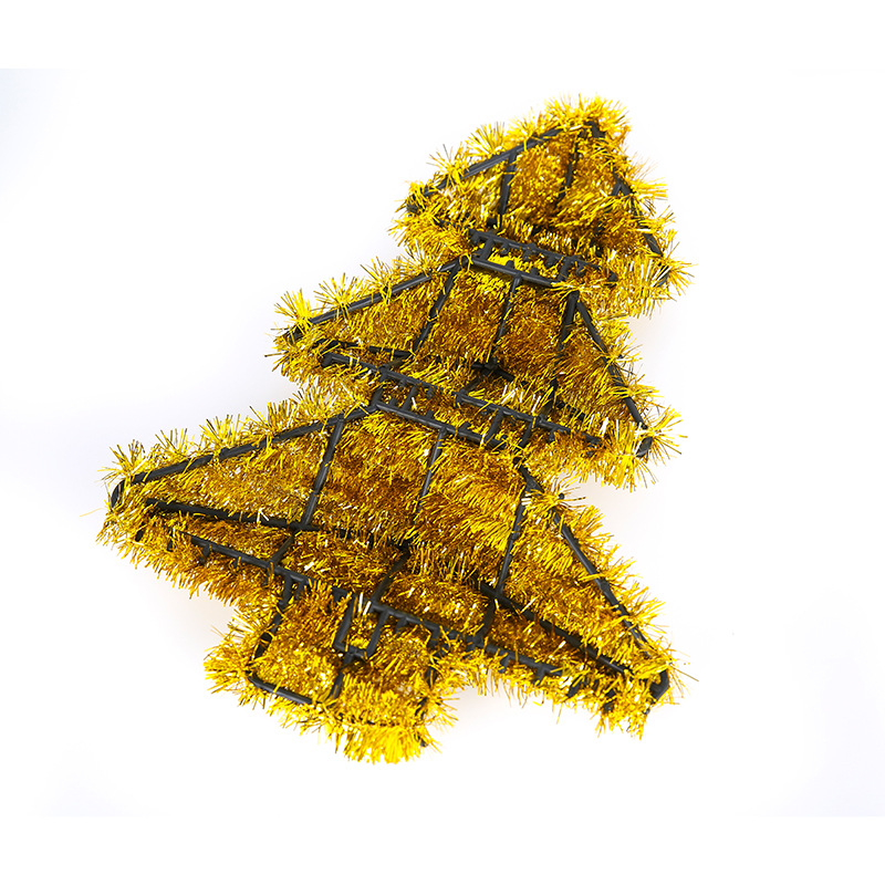 Christmas Tree Handmade Wool Tops Woven Christmas Tree Pendant European and American Festive Supplies Bar Shopping Mall Festival Decoration
