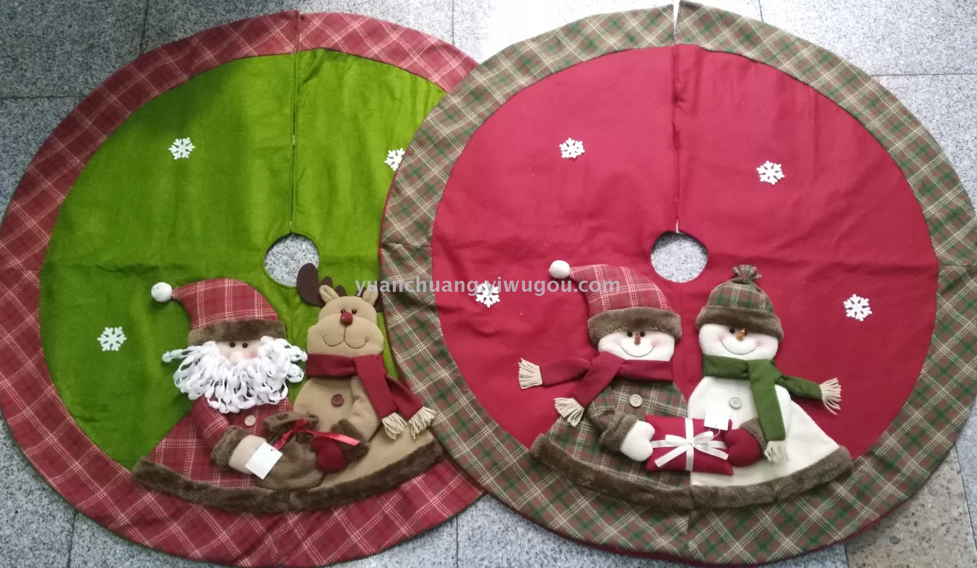 Christmas ornaments Christmas tree apron Christmas tree mat decorated tree skirt