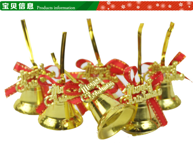 Christmas Decorations Christmas Tree Pendant Ornament Bell 6 PCs Christmas Tree Pendant Golden Red Ribbon Bell Christmas Decorations Christmas Tree Pendant Ornament Bell 6 PCs Christmas Tree Pendant Golden Red Ribbon Bell