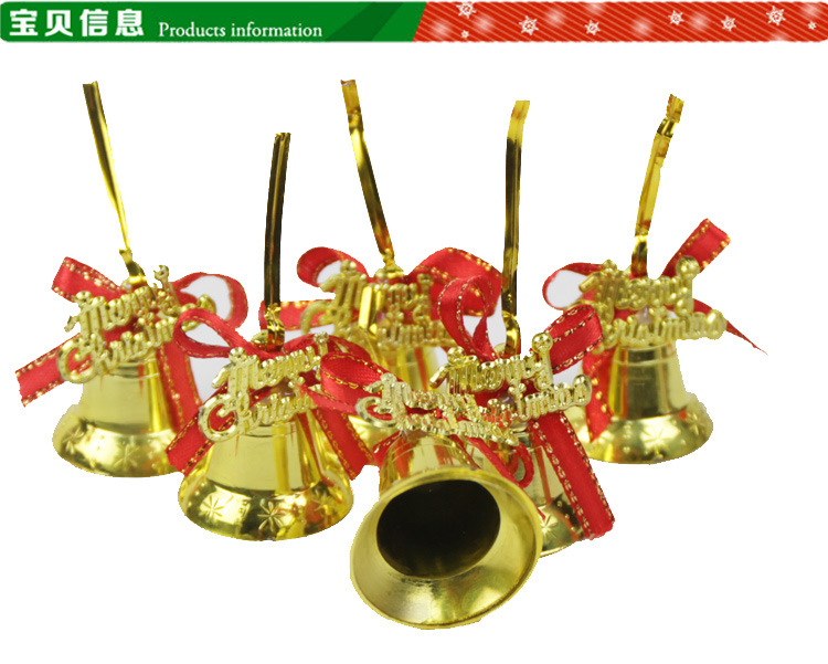 Christmas Decorations Christmas Tree Pendant Ornament Bell 6 PCs Christmas Tree Pendant Golden Red Ribbon Bell Christmas Decorations Christmas Tree Pendant Ornament Bell 6 PCs Christmas Tree Pendant Golden Red Ribbon Bell