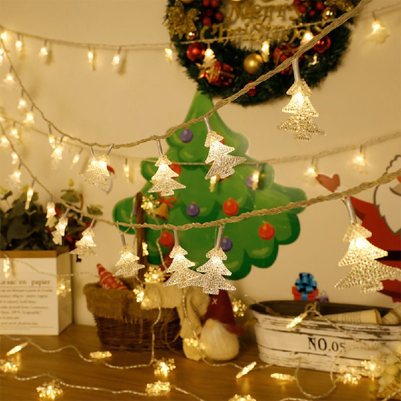 Christmas tree decoration led fairy string lights festival Decorative christmas tree