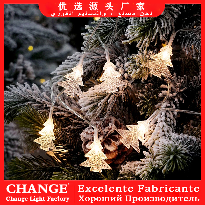 Christmas tree decoration led fairy string lights festival Decorative christmas tree