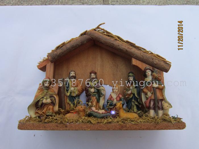 Manger group Jesus resin Christmas Manger Christmas tree Christmas tree many kinds of supplies Manger group Jesus resin Christmas Manger Christmas tree Christmas tree many kinds of supplies