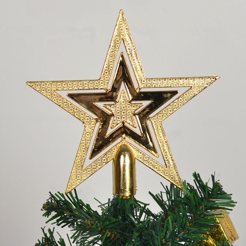 Christmas Tree Top Decoration Christmas Tree Top Star Golden Five-Pointed Star Christmas Decoration Flat Five-Star 10cm20cm Christmas Tree Top Decoration Christmas Tree Top Star Golden Five-Pointed Star Christmas Decoration Flat Five-Star 10cm20cm