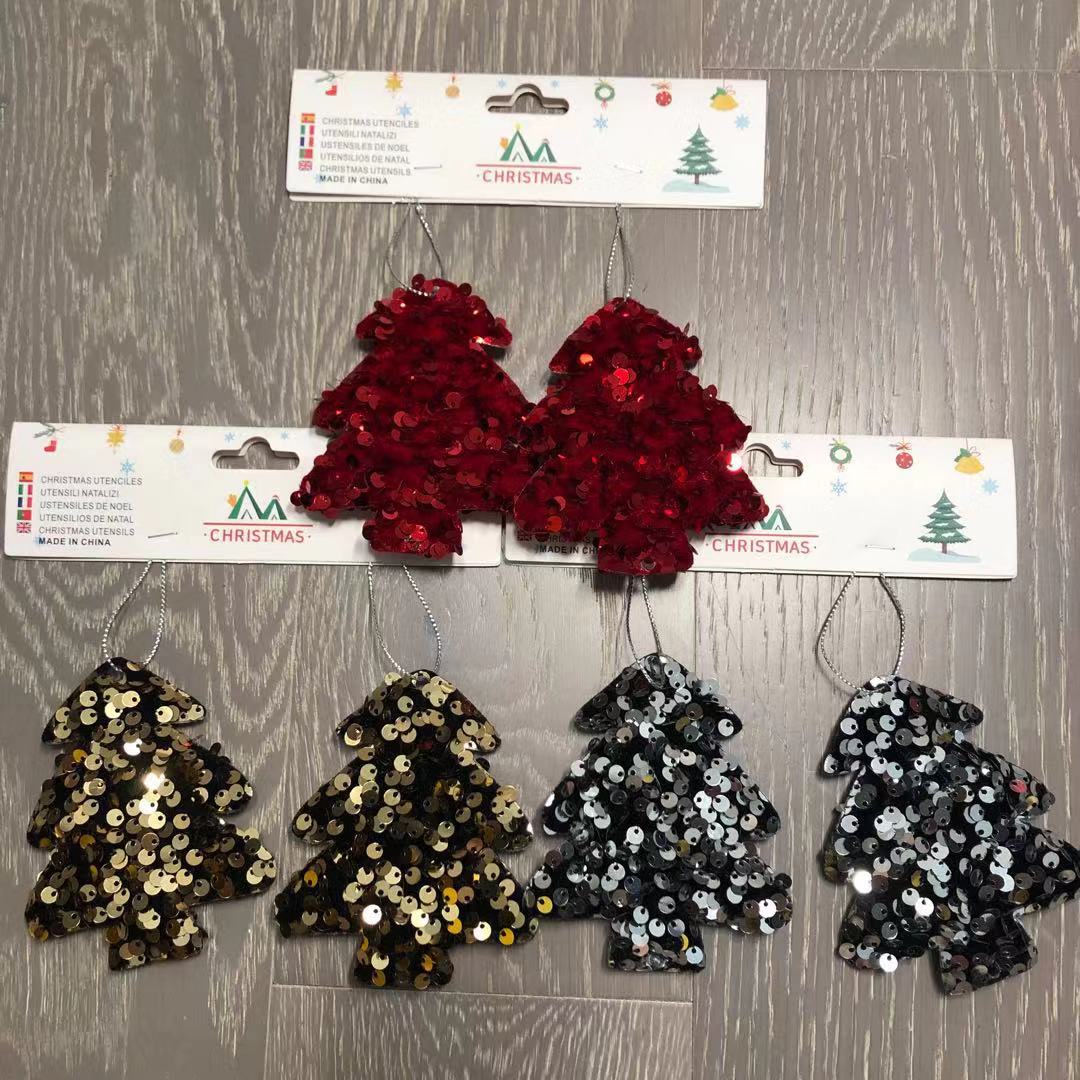2/s9cm three-dimensional pendant Christmas tree cloth mini pendant Christmas tree