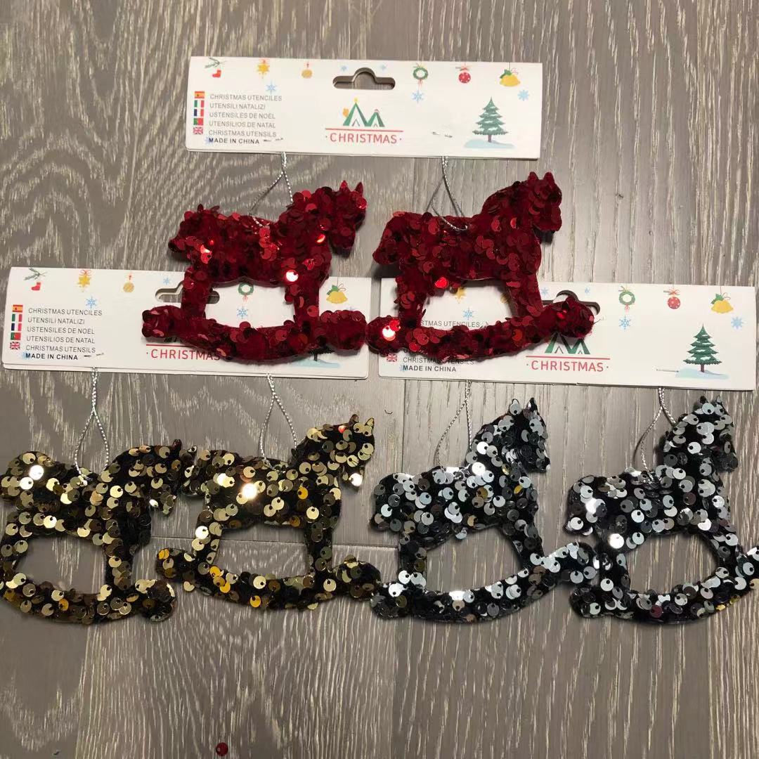 2/s9cm three-dimensional pendant Christmas tree cloth mini pendant Christmas tree