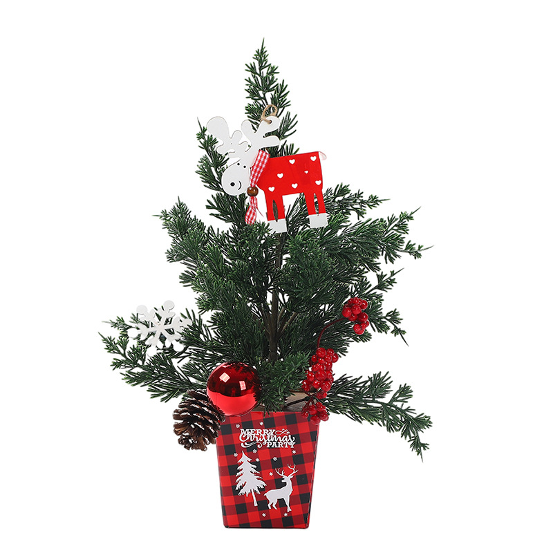 New Mini Small Christmas Tree Small Christmas Tree Christmas Desktop Decoration Christmas Tree Decoration Supplies 40cm