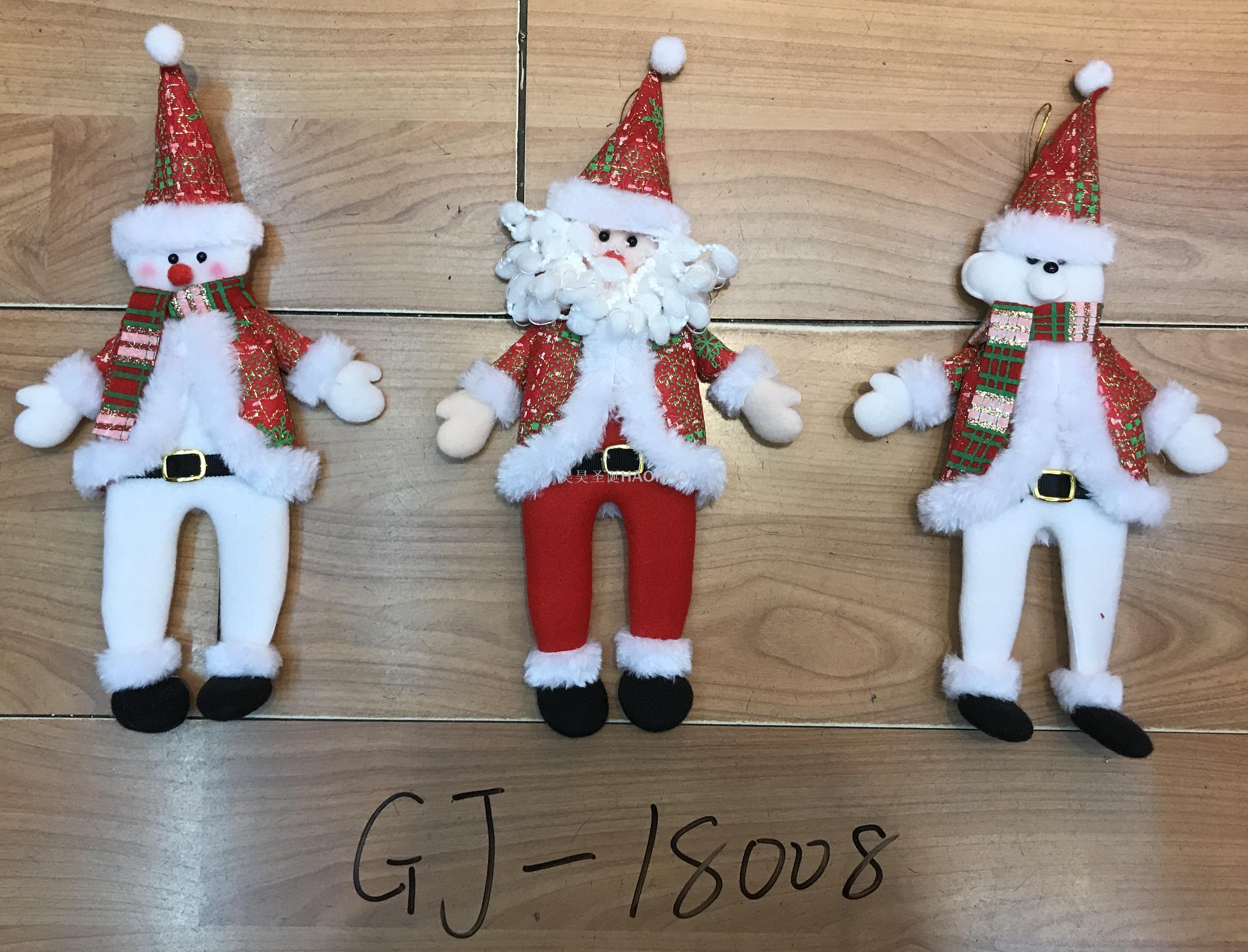 Christmas Doll Pendant Christmas Tree Small Pendant Santa Claus Christmas Tree Decoration Cartoon Doll Factory Direct Sales