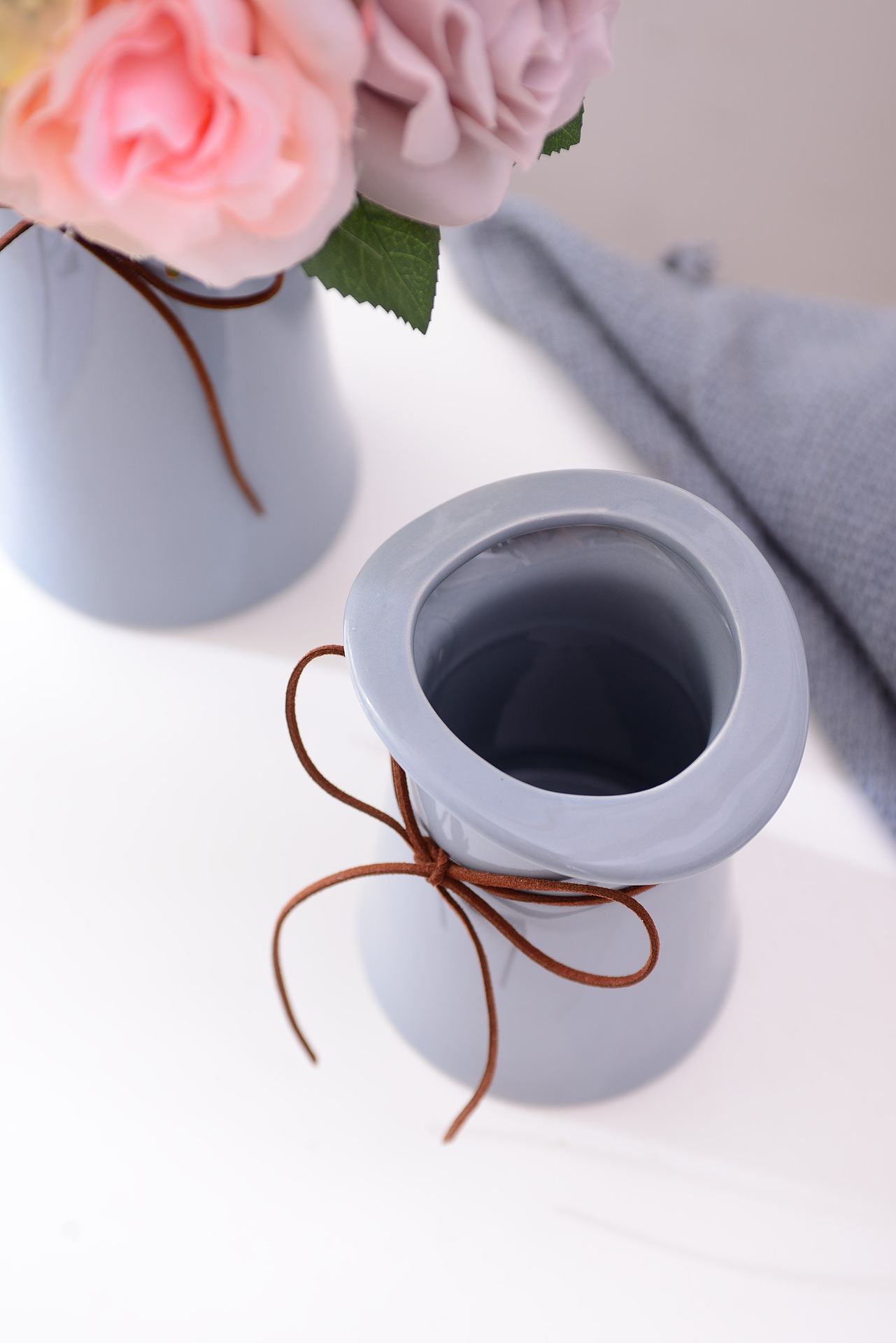 Production of wholesale mini-floret Vase Nordic art small fresh home decoration flower three-piece set of trumpet Production of wholesale mini-floret Vase Nordic art small fresh home decoration flower three-piece set of trumpet