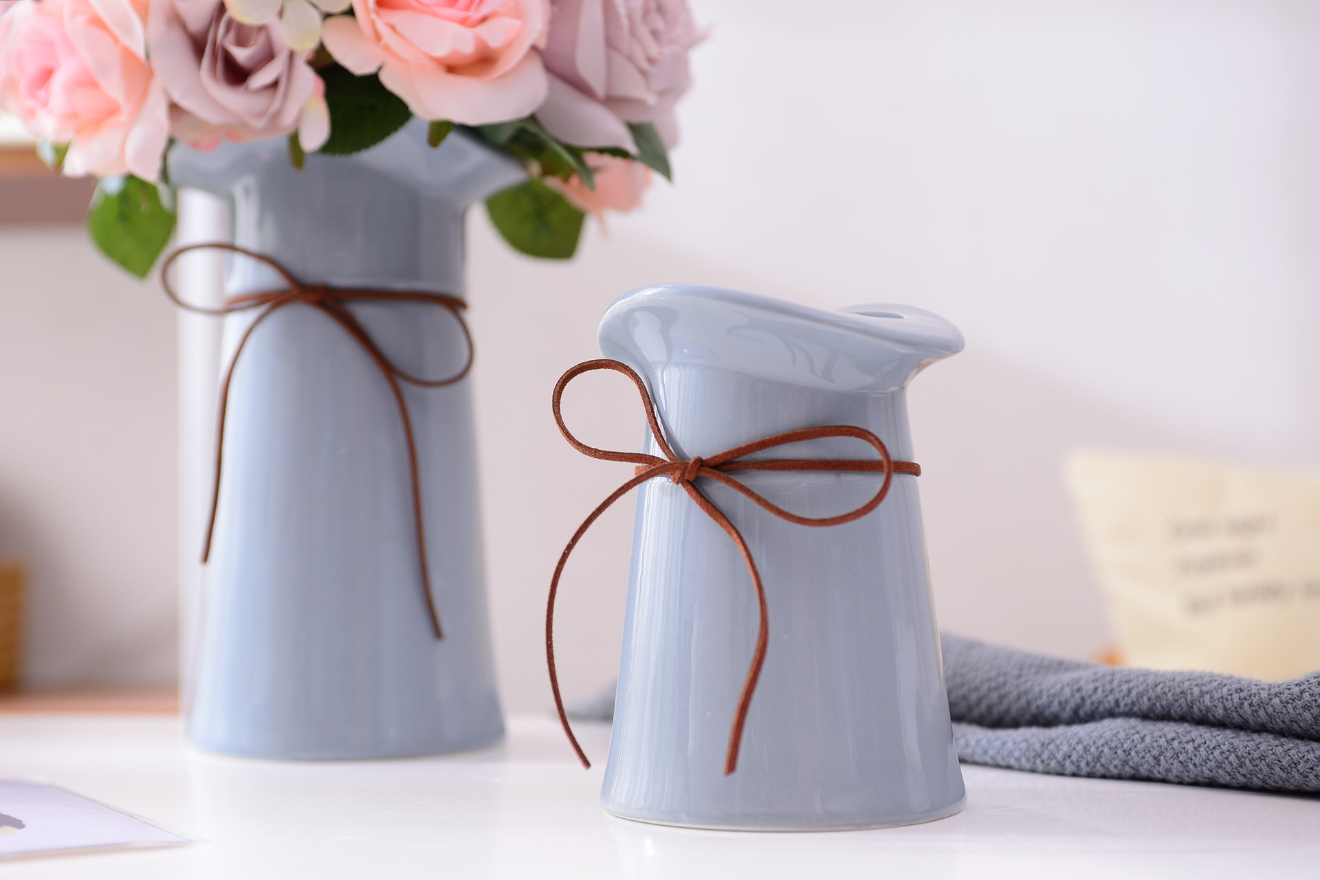 Production of wholesale mini-floret Vase Nordic art small fresh home decoration flower three-piece set of trumpet Production of wholesale mini-floret Vase Nordic art small fresh home decoration flower three-piece set of trumpet