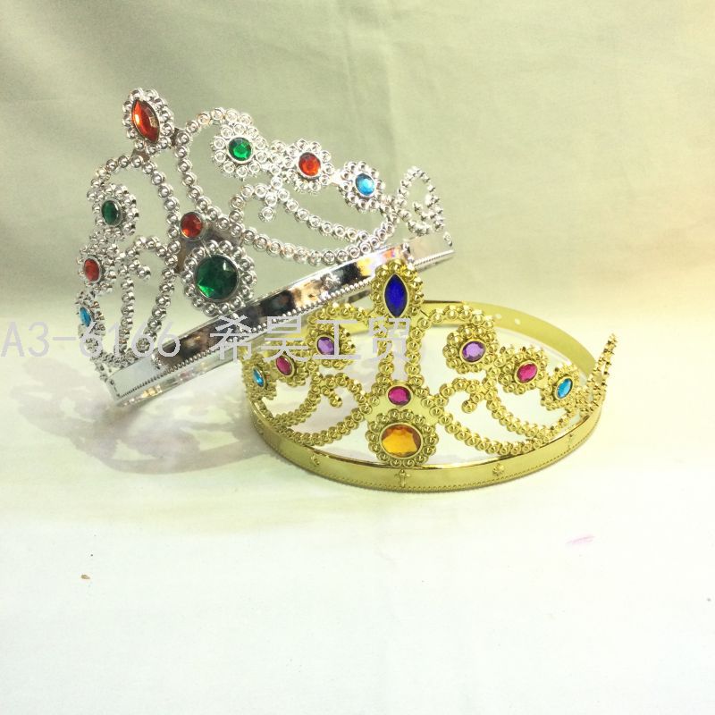 Children 'S King Masquerade Headband/Hairpin Crown Hat Headdress Crown Birthday Party Plastic Halloween Men And Women Children 'S King Masquerade Headband/Hairpin Crown Hat Headdress Crown Birthday Party Plastic Halloween Men And Women