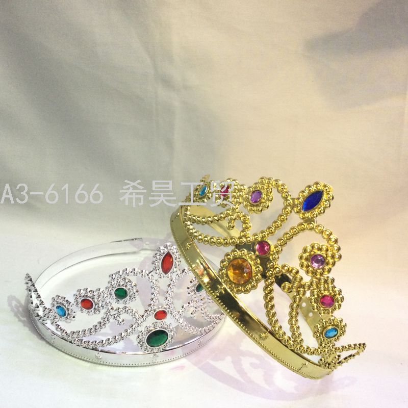 Children &#039;S King Masquerade Headband/Hairpin Crown Hat Headdress Crown Birthday Party Plastic Halloween Men And Women
