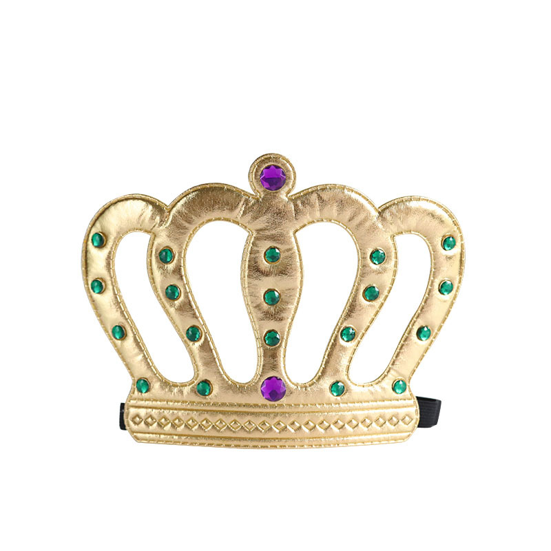 Halloween King Crown Baby Full-Year Birthday Arrangement Glossy Silk Crown Makeup Clothing Prop Party Supplies