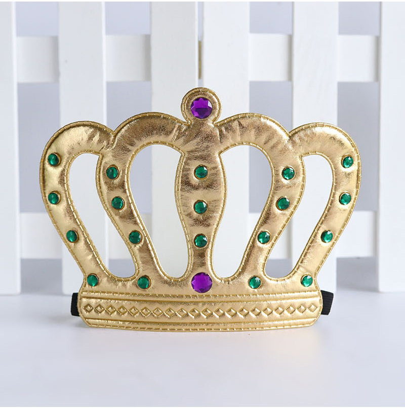 Halloween King Crown Baby Full-Year Birthday Arrangement Glossy Silk Crown Makeup Clothing Prop Party Supplies