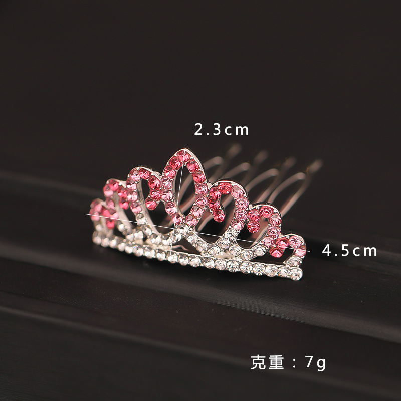 Children's Crown Headband Korean Style Cute Princess Hair Accessories Hair Comb Girl Baby Hair Comb Girl's Birthday Gift Crown Children's Crown Headband Korean Style Cute Princess Hair Accessories Hair Comb Girl Baby Hair Comb Girl's Birthday Gift Crown