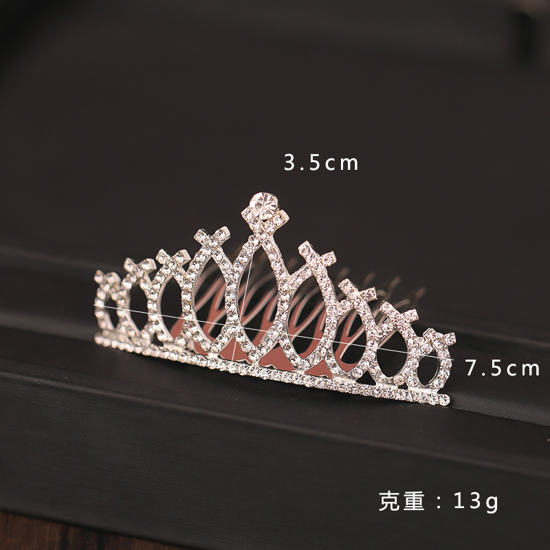 Children's Crown Headband Korean Style Cute Princess Hair Accessories Hair Comb Girl Baby Hair Comb Girl's Birthday Gift Crown Children's Crown Headband Korean Style Cute Princess Hair Accessories Hair Comb Girl Baby Hair Comb Girl's Birthday Gift Crown
