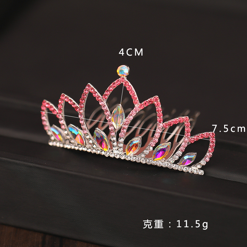Children's Crown Headband Korean Style Cute Princess Hair Accessories Hair Comb Girl Baby Hair Comb Girl's Birthday Gift Crown Children's Crown Headband Korean Style Cute Princess Hair Accessories Hair Comb Girl Baby Hair Comb Girl's Birthday Gift Crown