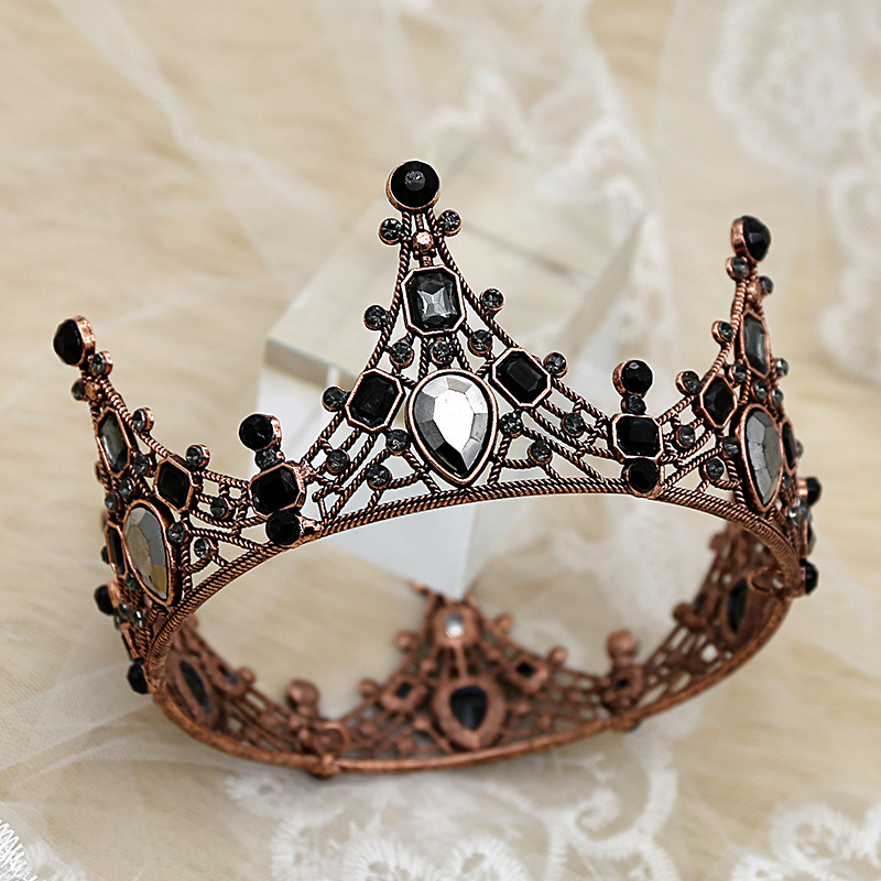 Cake Crown Baking Decoration European and American Style Lace Crown Birthday Decoration Queen Headband Hair Accessories Children Headwear